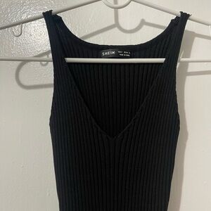 SHEIN Ribbed Maxi Bodycon Dress